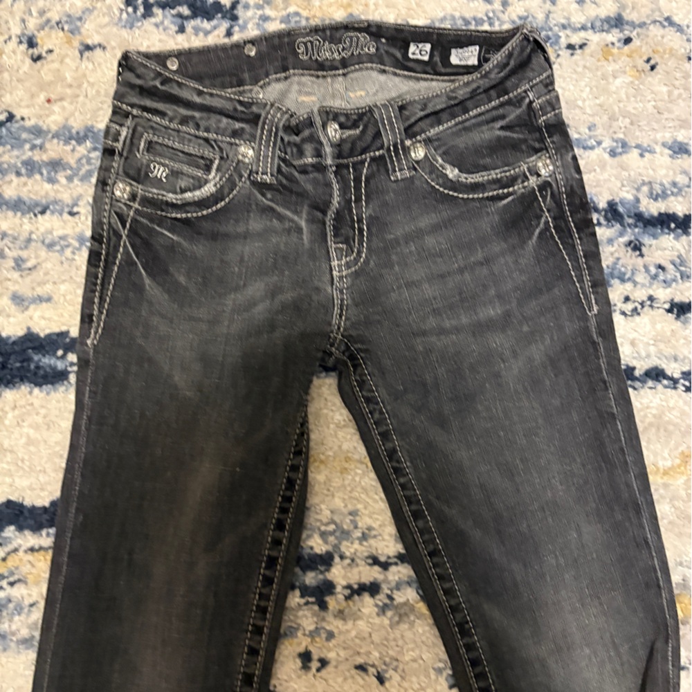 Miss Me Charcoal Flare Jeans!